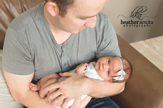 newborn lifestyle session in ohio closeup of awake baby
